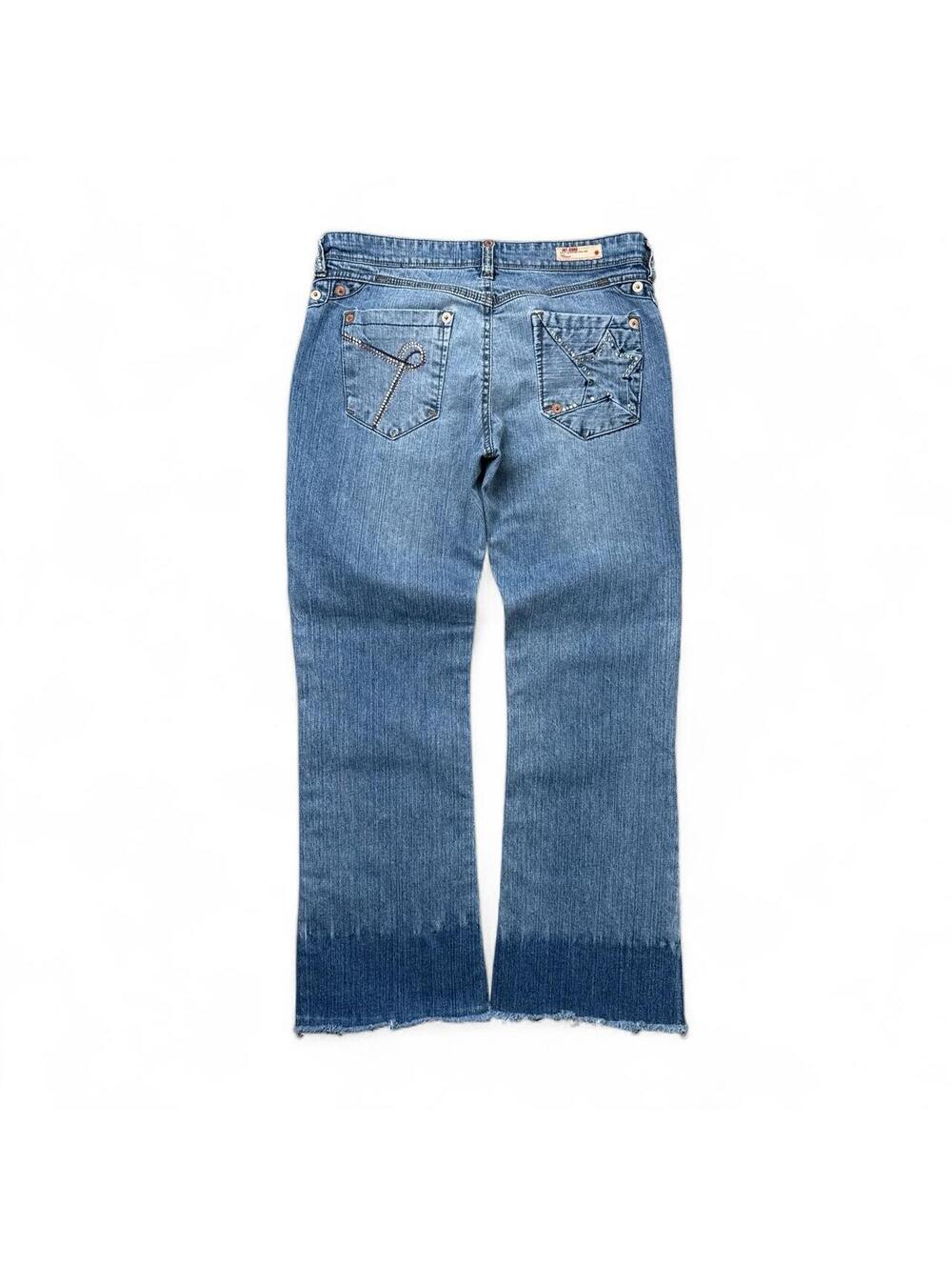 Y2K Joy 00s Denim Grunge Embroidered Jeans